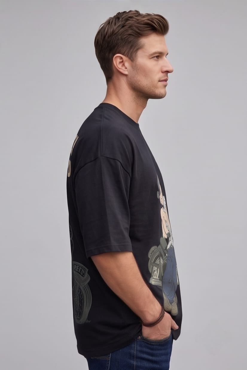 Popeye “Spinach Powered” Oversized T-Shirt